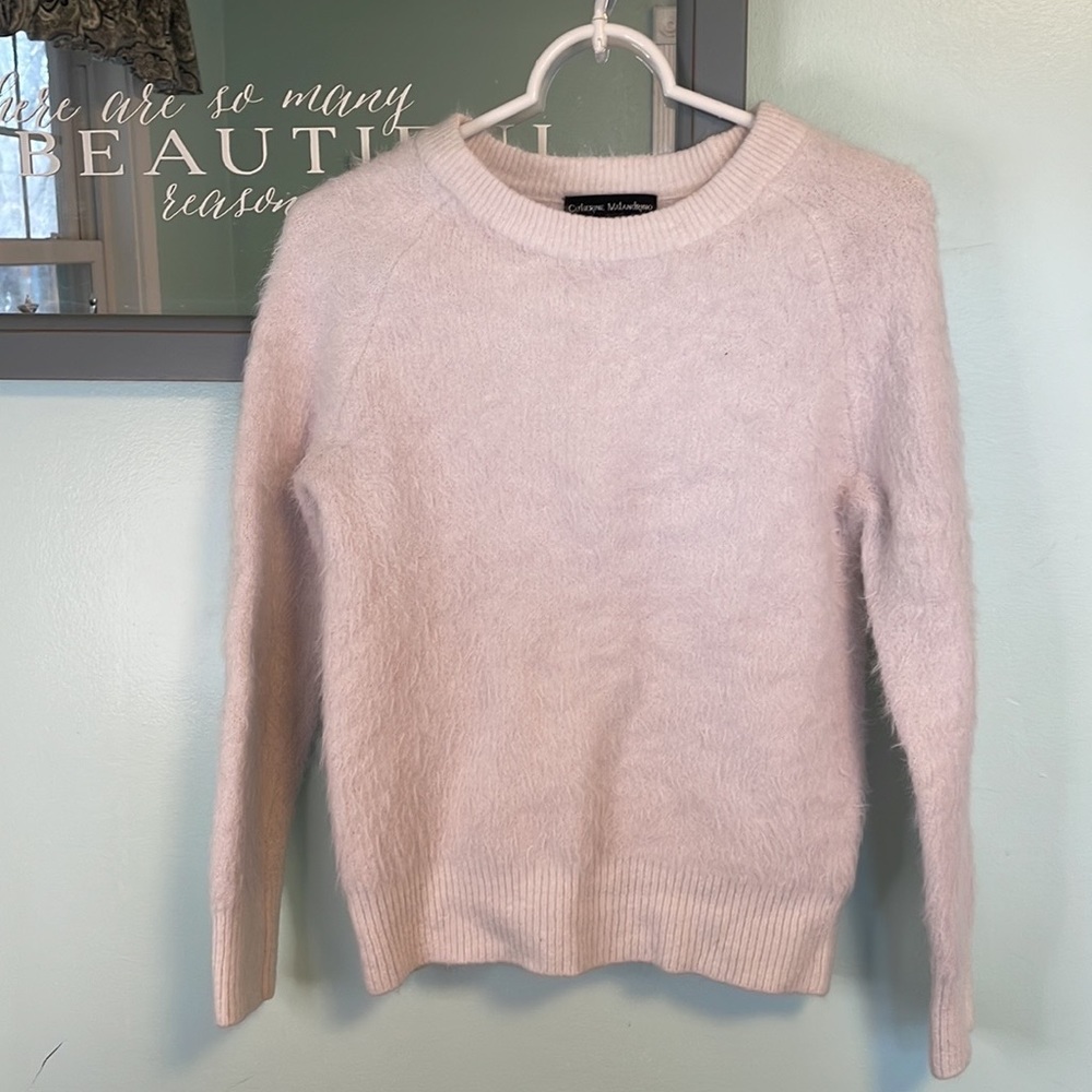 🌼 3/$18. Catherine Malandrino wool mohair blend sweater white size S